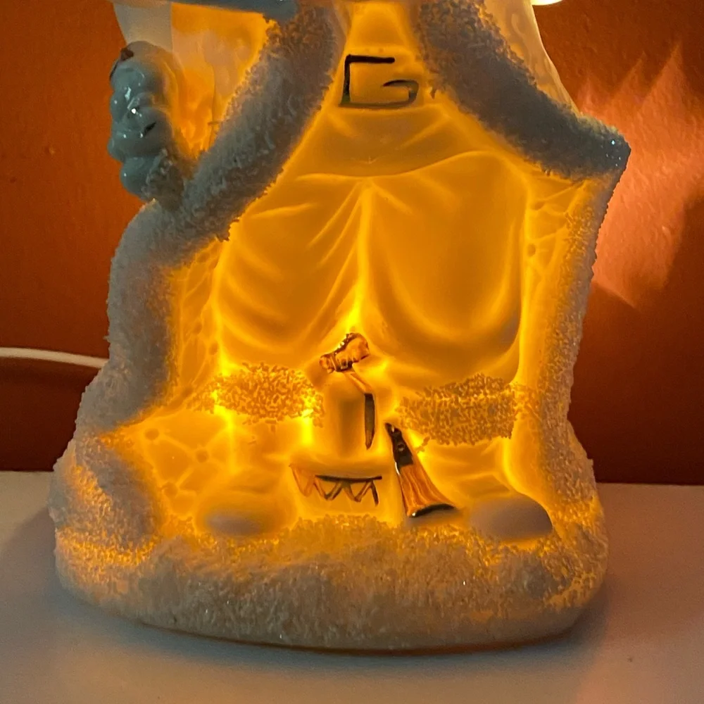 Porcelain Santa Night Light 🎄Christmas in July 🎄
